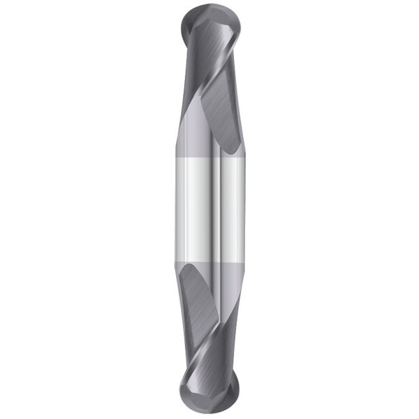 Fullerton Tool 2-Flute - 30 Degree Helix - 3215 GP End Mills, TIALN, RH Spiral, Ball, Stub, 3/32 36065 - main